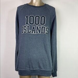 1000 Islands Valani Blue Crewneck Sweater with Classic Style